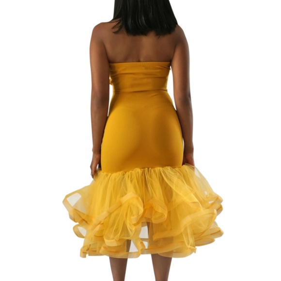 Dolled Up Dress (Mustard) - Picture 3 of 3